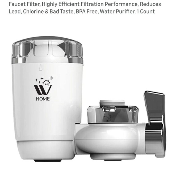 WBM FAUCET FILTER Reduces Lead, Chlorine & Bad Taste, BPA Free, Water Purifier - Picture 3 of 6